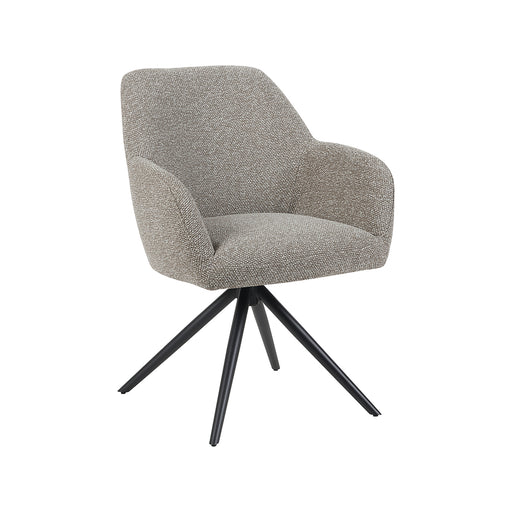 Eetkamerstoel Sayuri - Mushroom - Royal Boucle - Draaibaar-Eetkamerstoelen-LABEL51