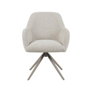 Eetkamerstoel Sayuri Naturel Royal Boucle Taupe Metalen-Eetkamerstoelen-LABEL51