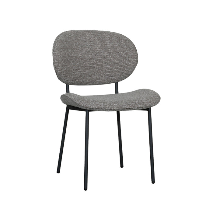 Eetkamerstoel Senn - Mushroom - Royal Boucle-Eetkamerstoelen-LABEL51