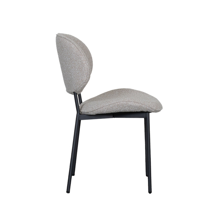 Eetkamerstoel Senn - Naturel - Royal Boucle-Eetkamerstoelen-LABEL51