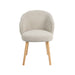 Eetkamerstoel Shiro - Naturel - Royal Boucle - Naturel Houten-Eetkamerstoelen-LABEL51