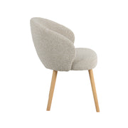 Eetkamerstoel Shiro Naturel Royal Boucle Naturel Houten-Eetkamerstoelen-LABEL51