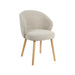 Eetkamerstoel Shiro - Naturel - Royal Boucle - Naturel Houten-Eetkamerstoelen-LABEL51