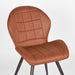 Eetkamerstoel Sil 51x64x87 cm Cognac microvezel-Eetkamerstoelen-LABEL51