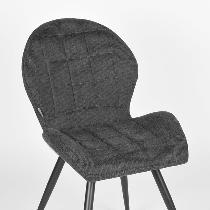 Eetkamerstoel Sil - Antraciet - Weave-Eetkamerstoelen-LABEL51