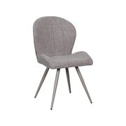 Eetkamerstoel Sil Bouclé Mushroom 62x51x88 cm-Eetkamerstoelen-LABEL51