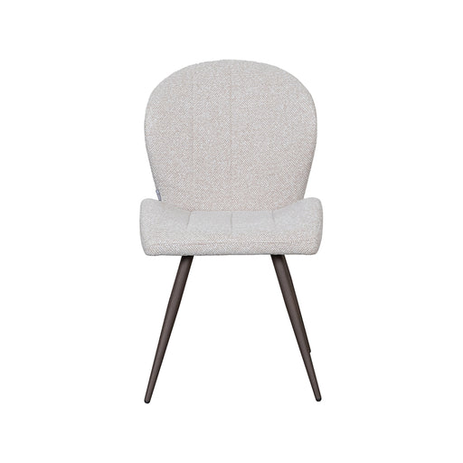 Eetkamerstoel Sil Bouclé Naturel 62x51x88 cm-Eetkamerstoelen-LABEL51