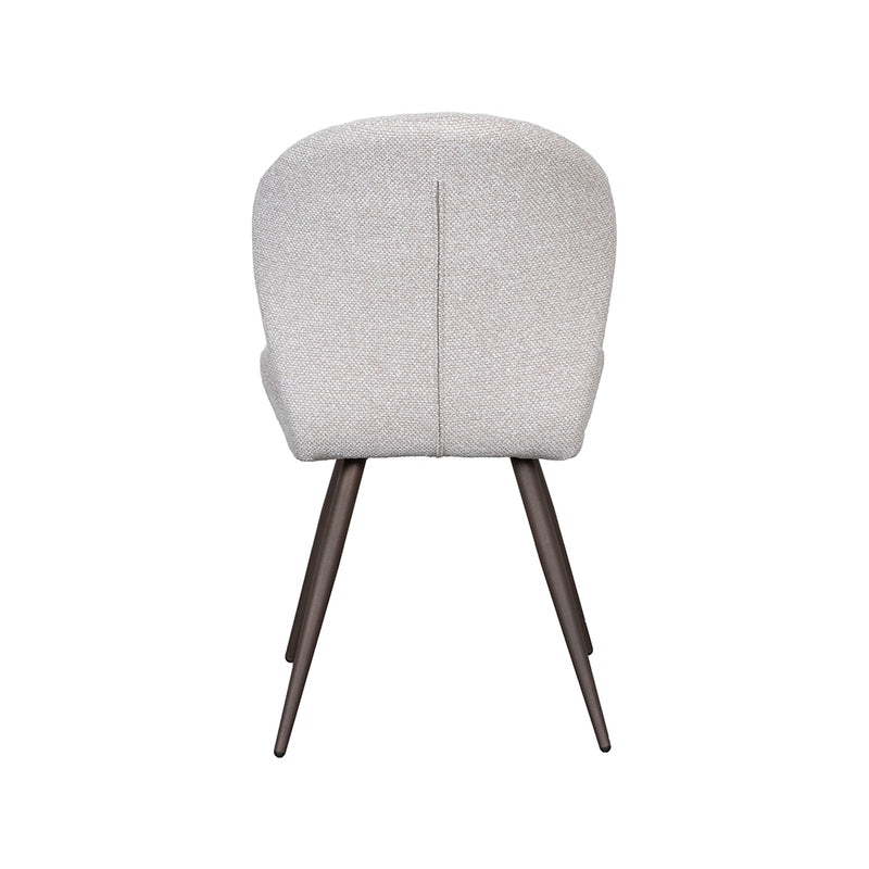 Eetkamerstoel Sil Bouclé Naturel 62x51x88 cm-Eetkamerstoelen-LABEL51