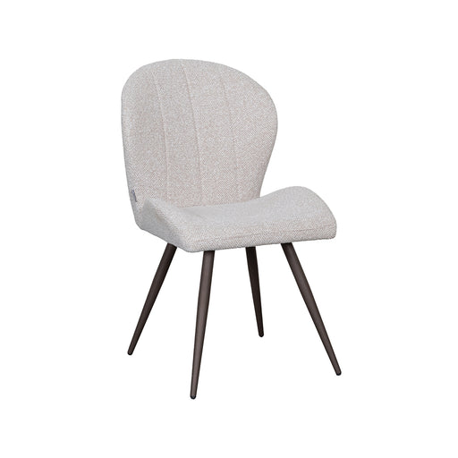 Eetkamerstoel Sil Bouclé Naturel 62x51x88 cm-Eetkamerstoelen-LABEL51