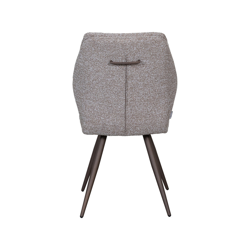 Eetkamerstoel Silvain Bouclé Mushroom met bronze poten-Eetkamerstoelen-LABEL51