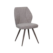 Eetkamerstoel Silvain Bouclé Mushroom met bronze poten-Eetkamerstoelen-LABEL51