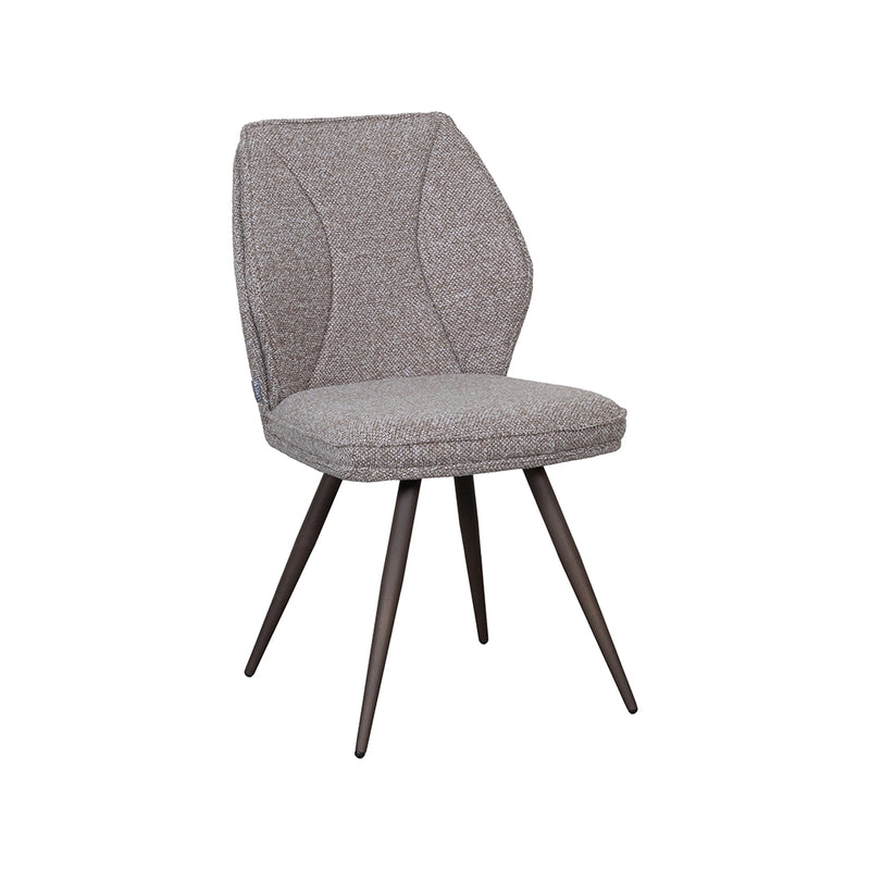 Eetkamerstoel Silvain Bouclé Mushroom met bronze poten-Eetkamerstoelen-LABEL51