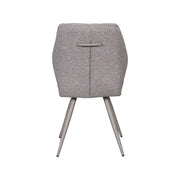 Eetkamerstoel Silvain Bouclé Mushroom met taupe poten 64x51x89 cm-Eetkamerstoelen-LABEL51