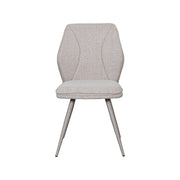 Eetkamerstoel Silvain Bouclé Naturel 51x64x89 cm-Eetkamerstoelen-LABEL51