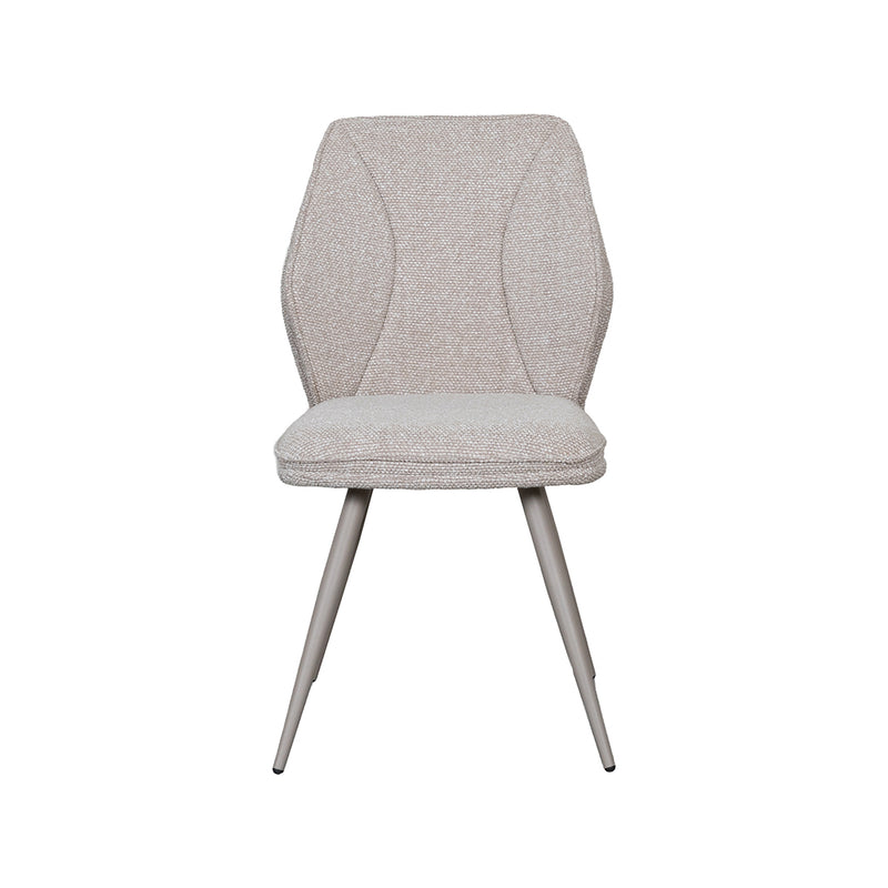 Eetkamerstoel Silvain Bouclé Naturel 51x64x89 cm-Eetkamerstoelen-LABEL51