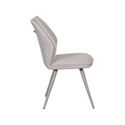 Eetkamerstoel Silvain Bouclé Naturel 51x64x89 cm-Eetkamerstoelen-LABEL51