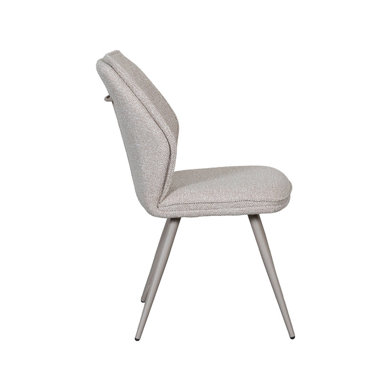 Eetkamerstoel Silvain Bouclé Naturel 51x64x89 cm-Eetkamerstoelen-LABEL51