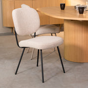Eetkamerstoel Singapore Naturel Royal Boucle 49x63x90 cm-Eetkamerstoelen-LABEL51