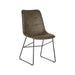 Eetkamerstoel Slim - Army green - Microfiber-Eetkamerstoelen-LABEL51