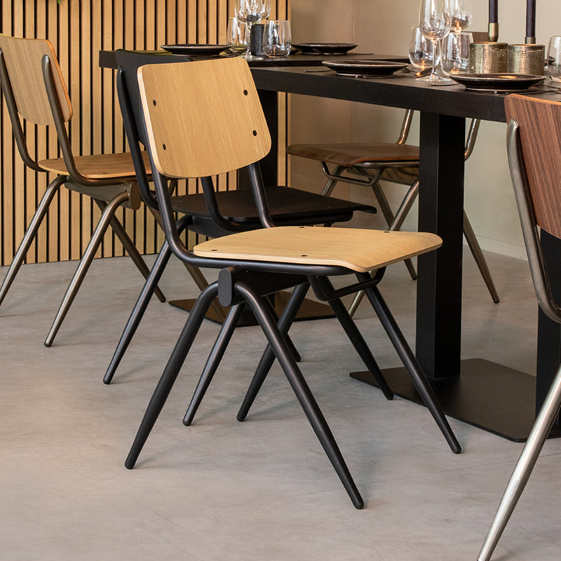 Eetkamerstoel Solid Naturel Hout 49x55x81 cm-Eetkamerstoelen-LABEL51