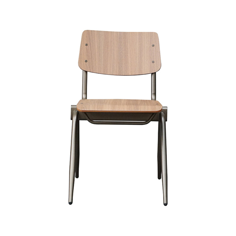 Eetkamerstoel Solid Walnoot Hout Goud Metalen Frame 49x55x81 cm-Eetkamerstoelen-LABEL51