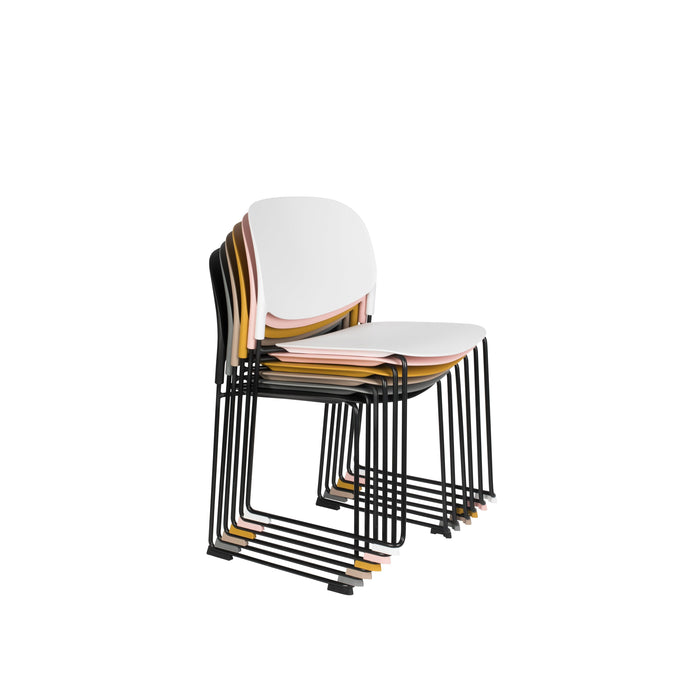 Eetkamerstoel Stacks Liver Polypropyleen Bruin 52.5x48.5 cm-Eetkamerstoelen-Creating Home