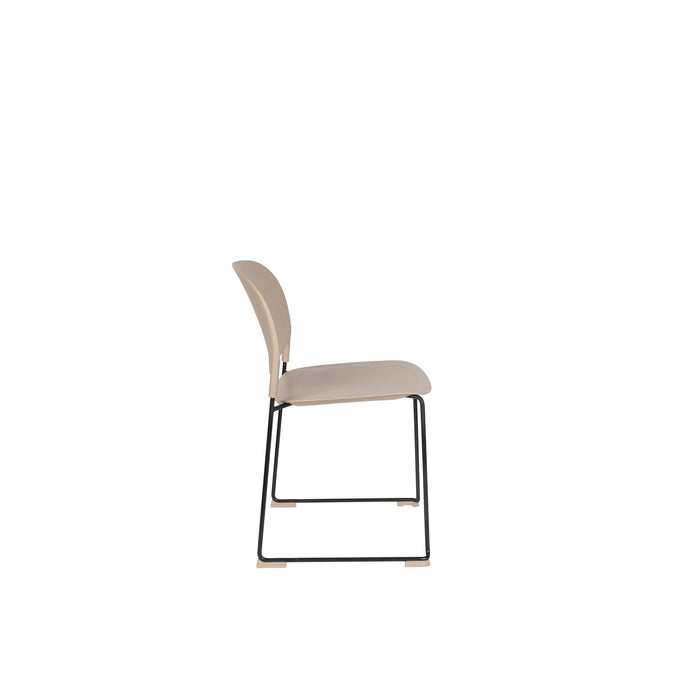 Eetkamerstoel Stacks Liver Polypropyleen Bruin 52.5x48.5 cm-Eetkamerstoelen-Creating Home