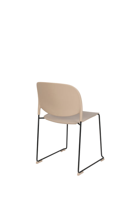 Eetkamerstoel Stacks Liver Polypropyleen Bruin 52.5x48.5 cm-Fauteuils-Creating Home