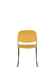 Eetkamerstoel Stacks Ochre Polypropyleen Geel 52.5x48.5 cm-Eetkamerstoelen-Creating Home