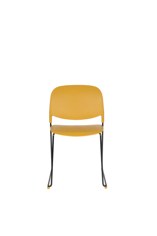 Eetkamerstoel Stacks Ochre Polypropyleen Geel 52.5x48.5 cm-Fauteuils-Creating Home