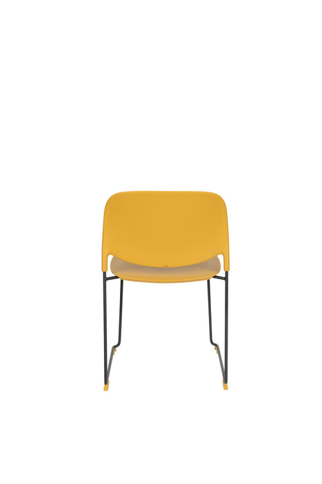 Eetkamerstoel Stacks Ochre Polypropyleen Geel 52.5x48.5 cm-Fauteuils-Creating Home