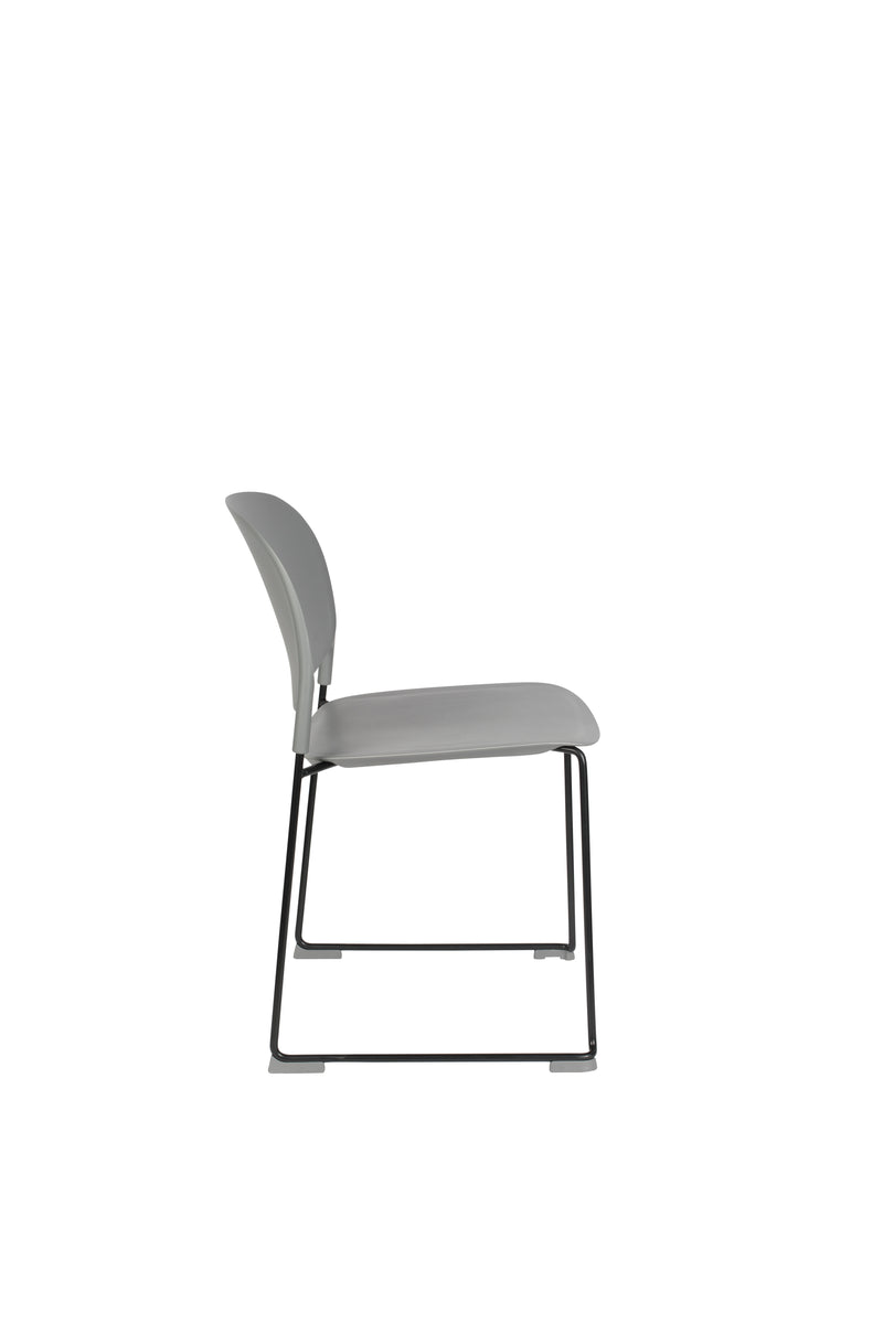Eetkamerstoel Stacks Polypropyleen Grijs 52.5x48.5 cm-Eetkamerstoelen-Creating Home