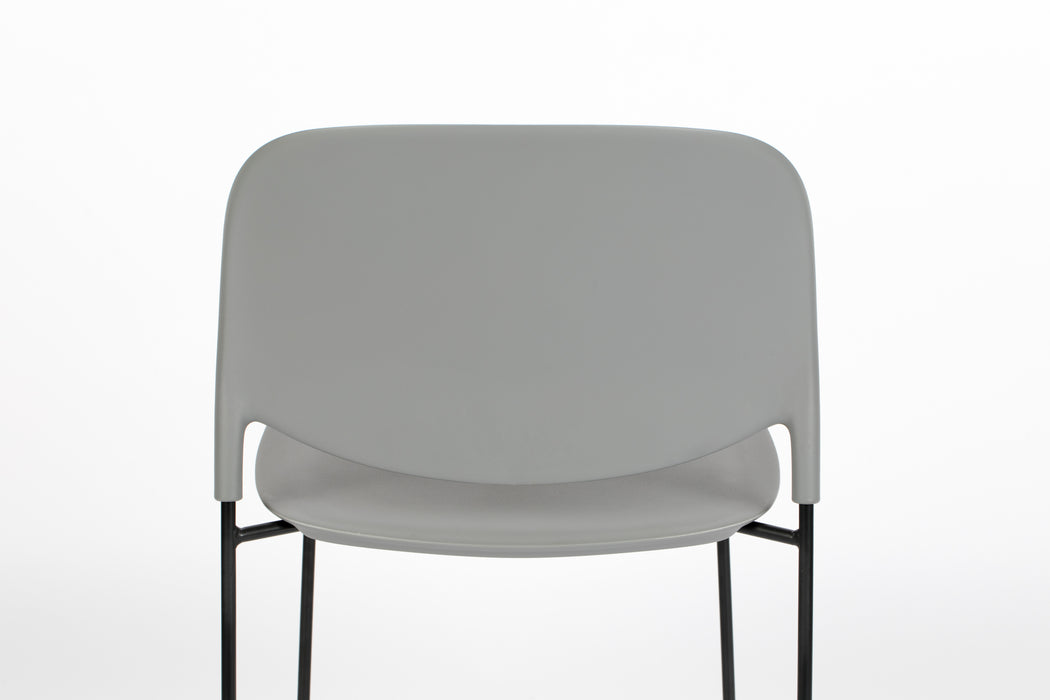 Eetkamerstoel Stacks Polypropyleen Grijs 52.5x48.5 cm-Eetkamerstoelen-Creating Home