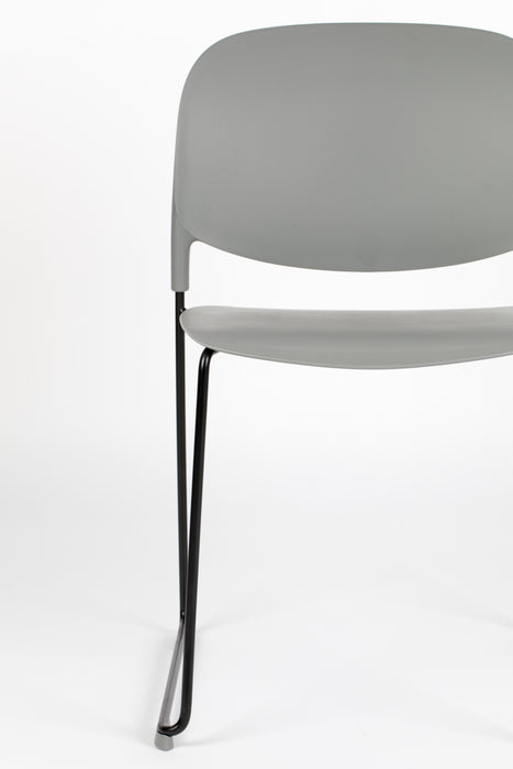 Eetkamerstoel Stacks Polypropyleen Grijs 52.5x48.5 cm-Fauteuils-Creating Home