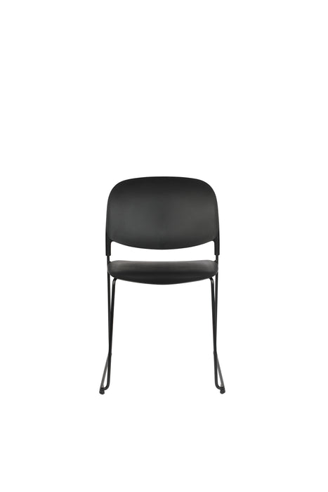 Eetkamerstoel Stacks Polypropyleen Zwart 52.5x48.5 cm-Fauteuils-Creating Home