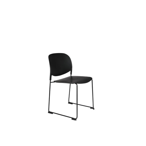 Eetkamerstoel Stacks Polypropyleen Zwart 52.5x48.5 cm-Fauteuils-Creating Home