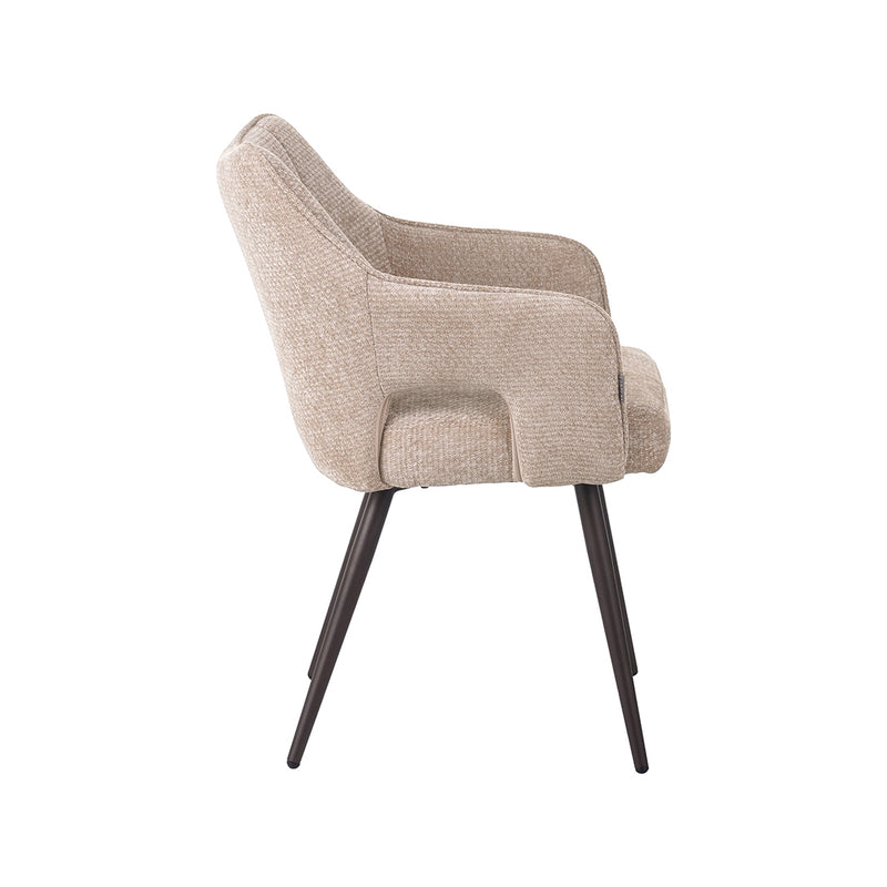 Eetkamerstoel Stan Clay Elite Brons Metalen Frame 60x59x81 cm-Eetkamerstoelen-LABEL51