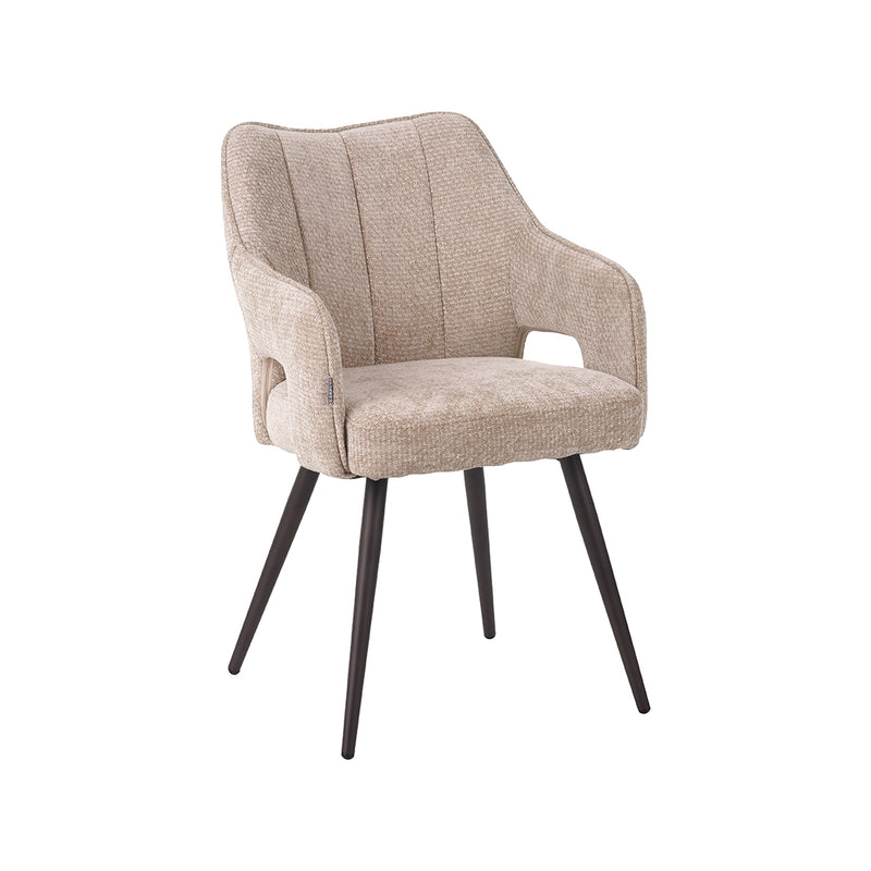 Eetkamerstoel Stan Clay Elite Brons Metalen Frame 60x59x81 cm-Eetkamerstoelen-LABEL51