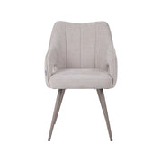 Eetkamerstoel Stan Naturel Elite Taupe Metalen Frame 60x59x81 cm-Eetkamerstoelen-LABEL51