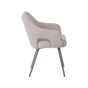 Eetkamerstoel Stan Naturel Elite Taupe Metalen Frame 60x59x81 cm-Eetkamerstoelen-LABEL51