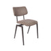 Eetkamerstoel Stapelbaar PU-Leder Beige-Eetkamerstoelen-LABEL51