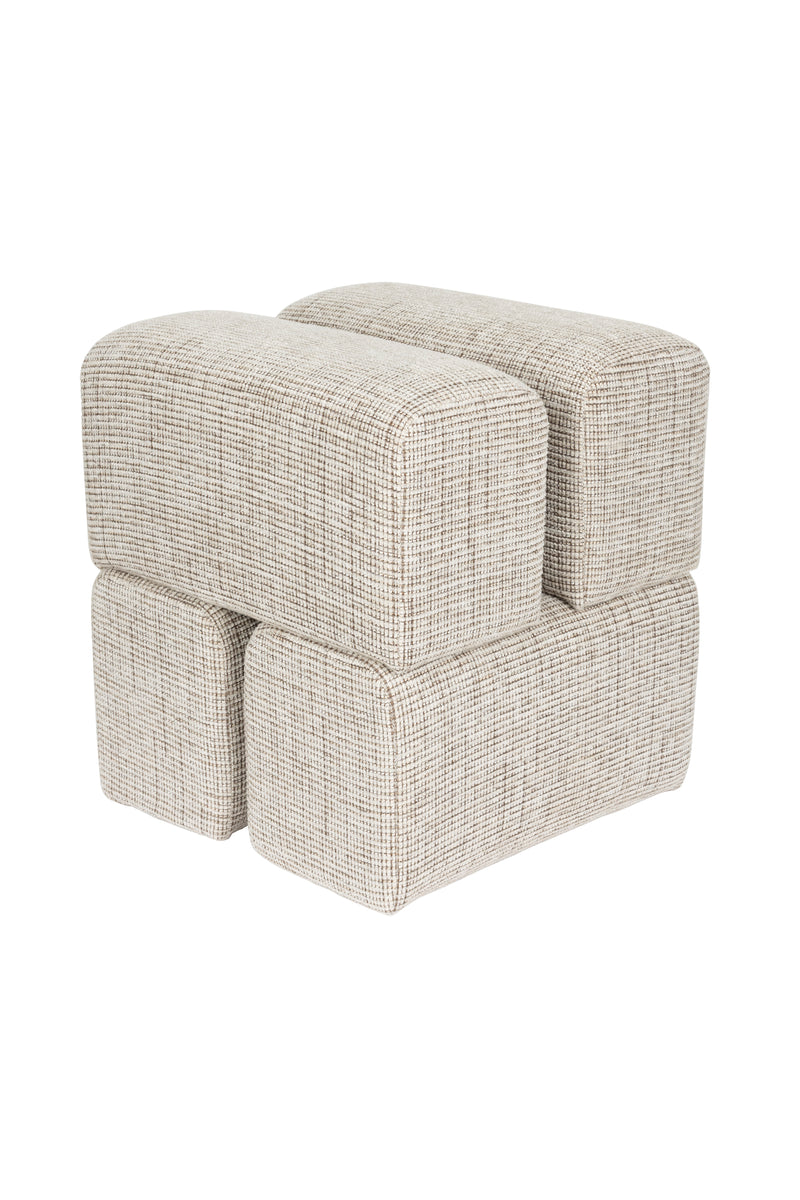 Eetkamerstoel Staple Polyester Bruin 40x40 cm-Krukken-Creating Home