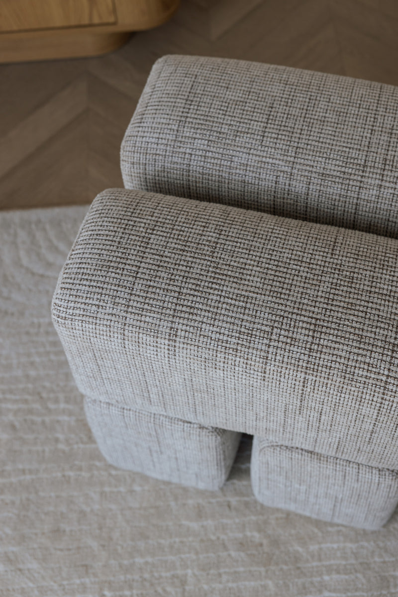 Eetkamerstoel Staple Polyester Bruin 40x40 cm-Krukken-Creating Home