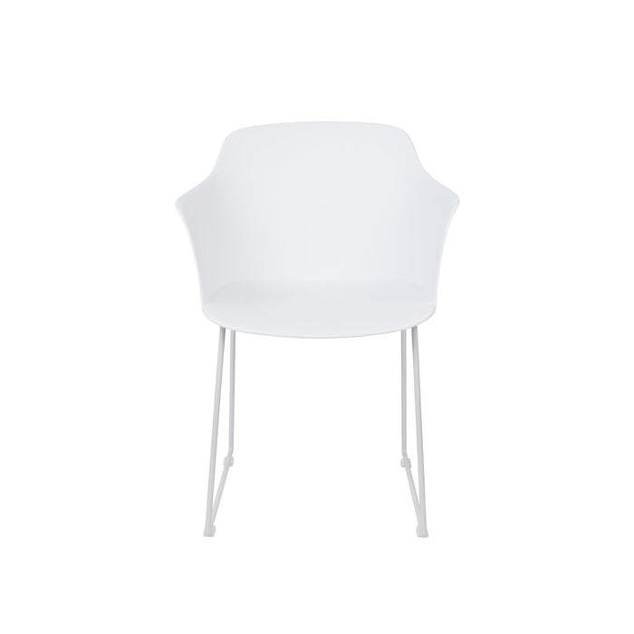 Eetkamerstoel Tango Polypropyleen Wit 54x58 cm-Eetkamerstoelen-Creating Home