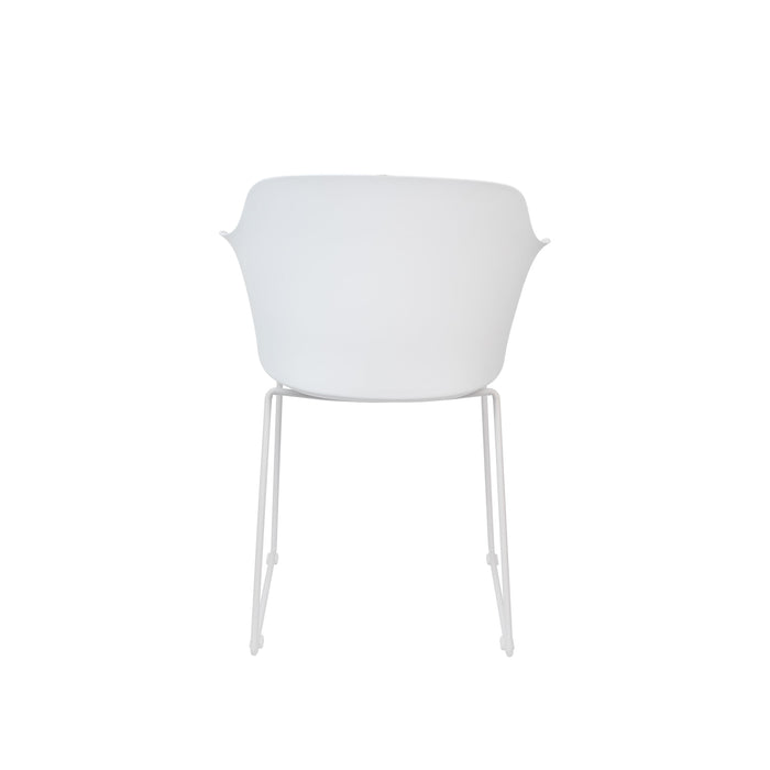 Eetkamerstoel Tango Polypropyleen Wit 54x58 cm-Eetkamerstoelen-Creating Home