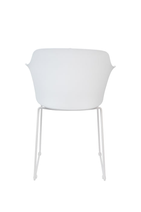 Eetkamerstoel Tango Polypropyleen Wit 54x58 cm-Eetkamerstoelen-Creating Home