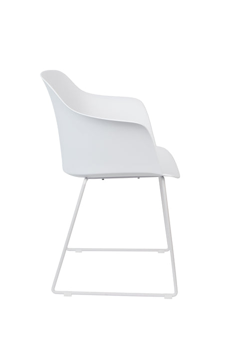 Eetkamerstoel Tango Polypropyleen Wit 54x58 cm-Eetkamerstoelen-Creating Home