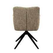 Eetkamerstoel Tara Stof Beige 62.5x58x88.5 cm-Eetkamerstoelen-Livingfurn