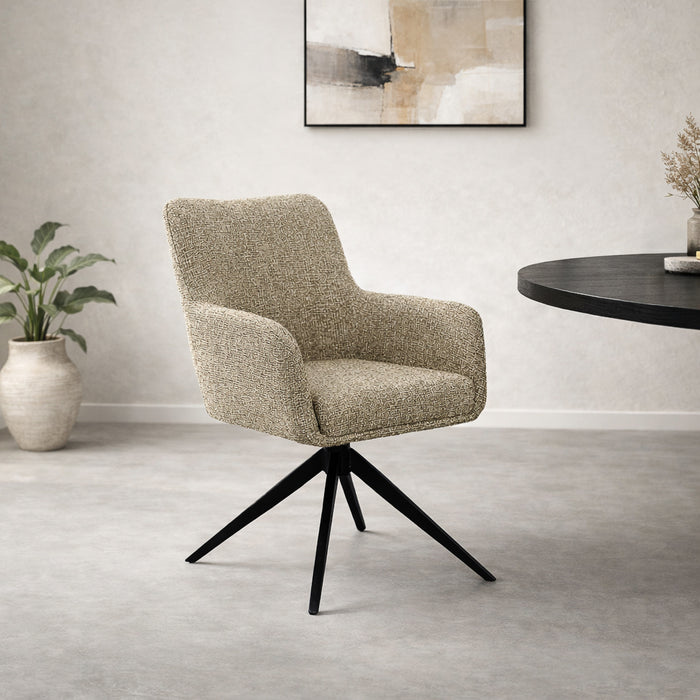Eetkamerstoel Tara Stof Beige-Livingfurn