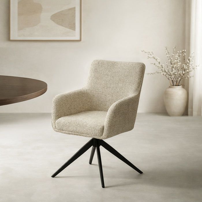 Eetkamerstoel Tara Stof Sand-Livingfurn